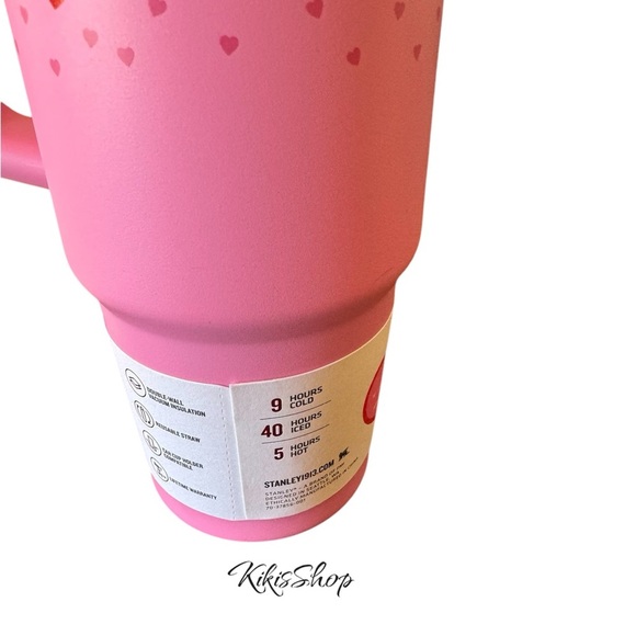 Stanley 40 oz Stainless Steel Flowstate Tumbler Sweet Hearts Pink Valentines - Picture 6 of 7